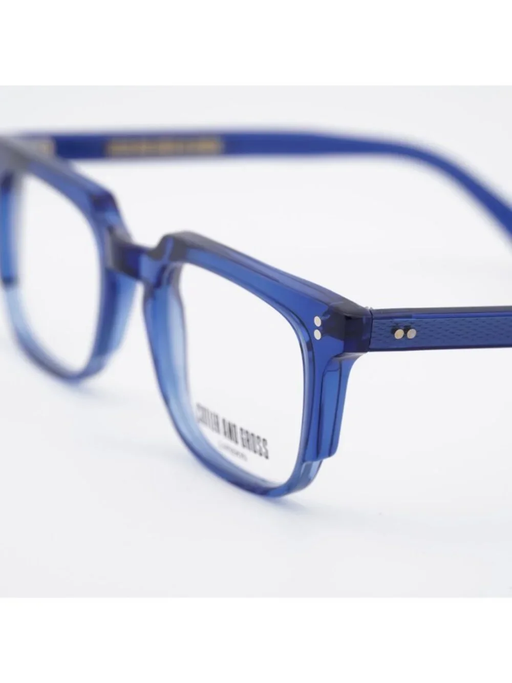 Cutler and Gross CGOP138249 004 Eyeglasses Blue 49mm Square Frame